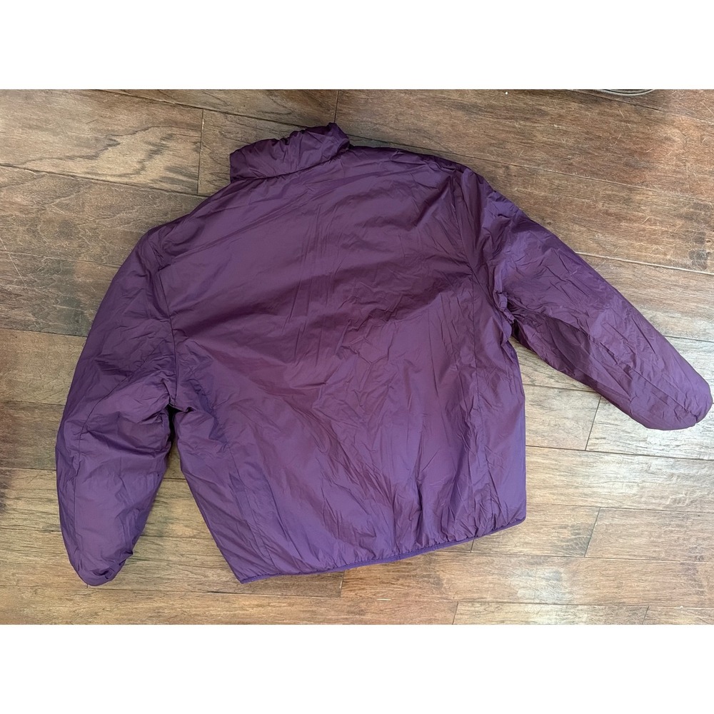 Disney Winnie the Pooh Puffer Jacket Purple Quilted Embroidered XL reversible - Picture 4 of 7